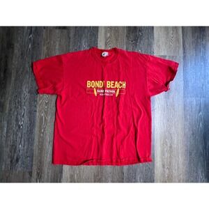 Gooses T-Shirts Bondi Beach Surf Patrol Mens XXL Red Good Graphic Australia Tee